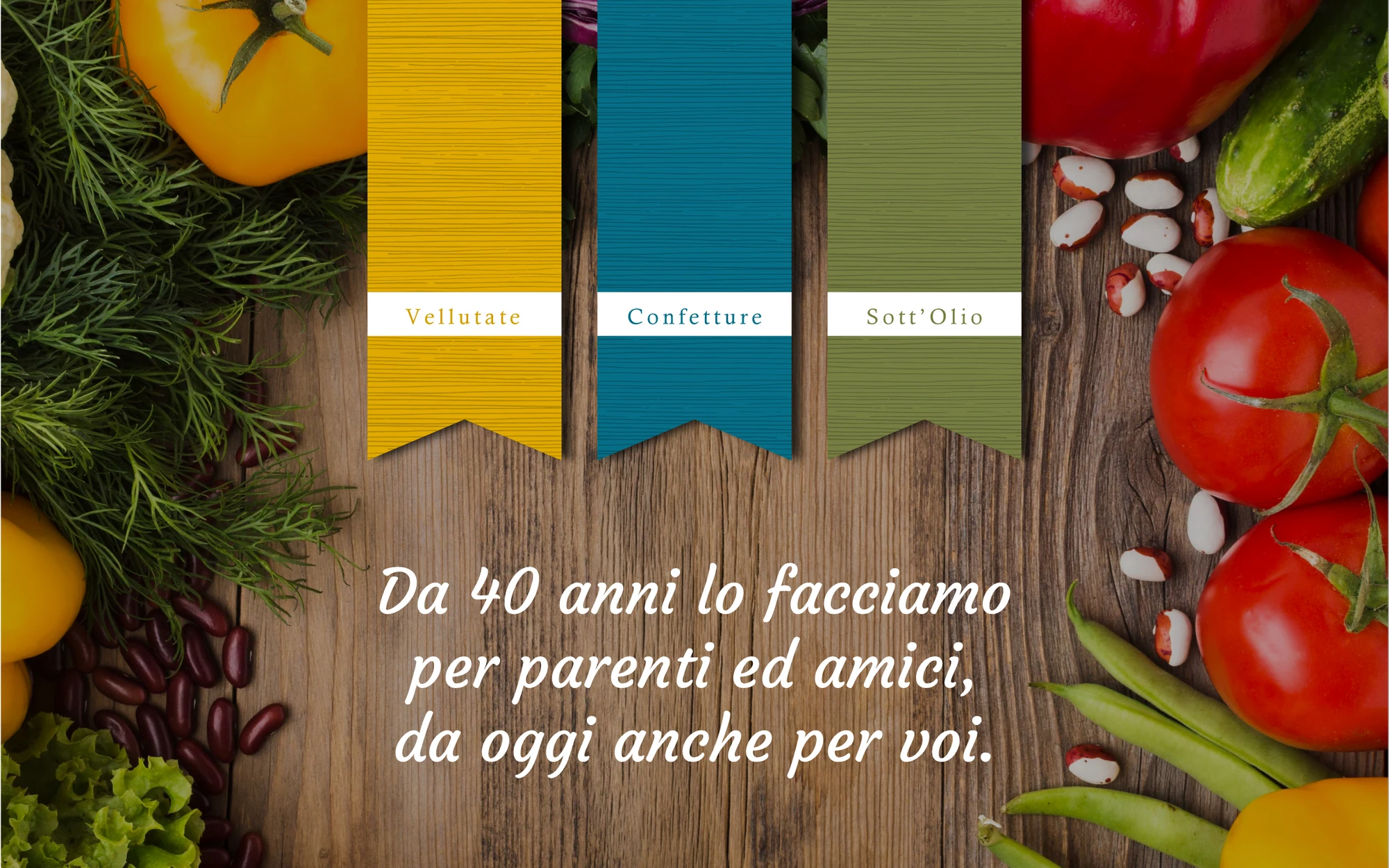Identità Nannarella con le categorie vellutate, confetture e sottolio